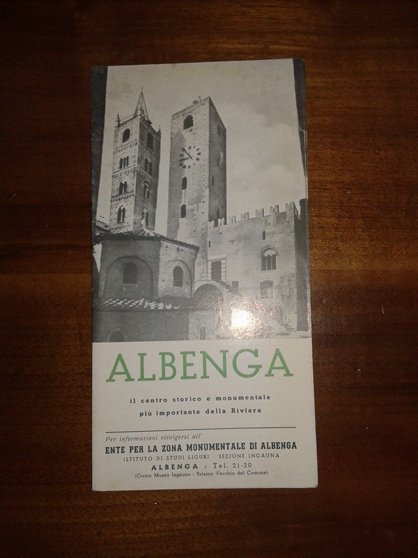 Depliant/opuscolo ALBENGA vintage guida turistica