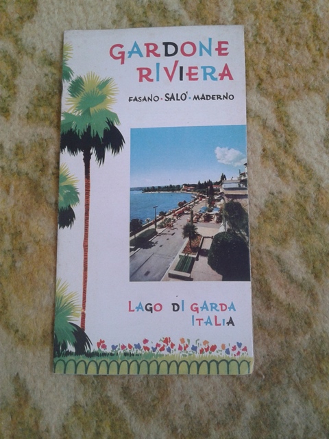 Depliant/opuscolo gardone riviera.lago di garda. guida turistica vintage