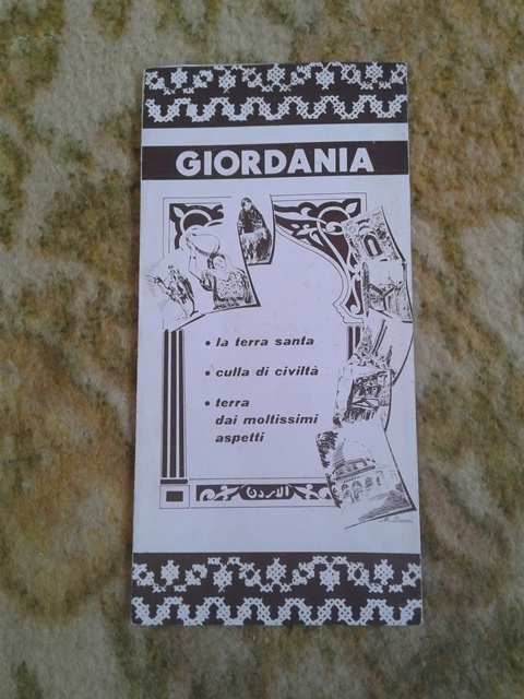 Depliant/opuscolo Giordania guida turistica.  vintage 