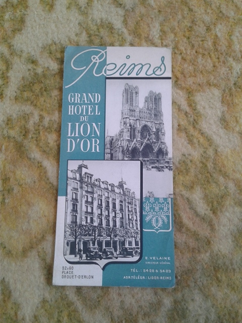 Depliant/opuscolo grand hotel du lion d'or. vintage 