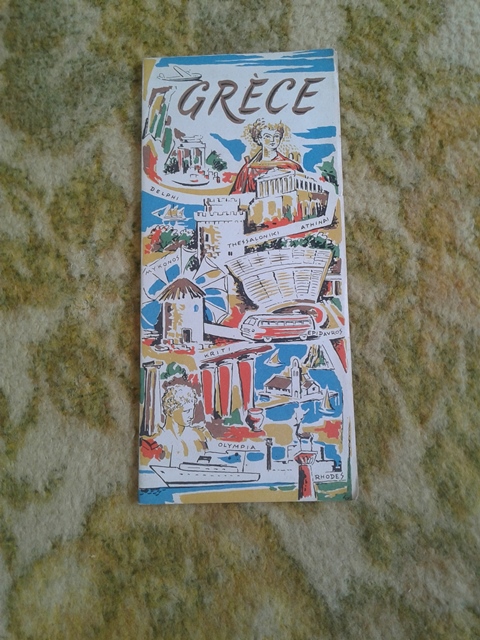 Depliant/opuscolo grèce 1955 guida turistica vintage