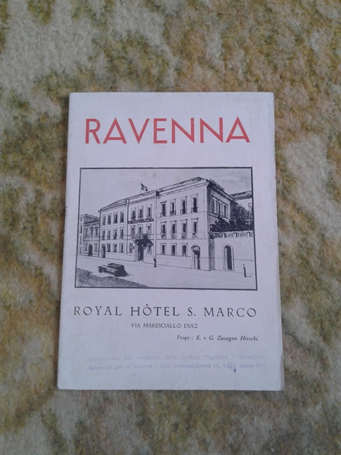Depliant/opuscolo ravenna. royal hotel s. marco. giuda turistica vintage