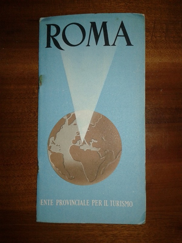 Depliant/opuscolo ROMA guida turistica vintage. 1950 istituto cartografico italiano 