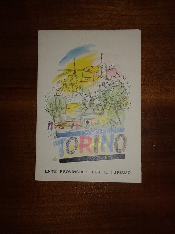 Depliant/opuscolo vintage TORINO guida turistica. ente provinciale per il turismo 