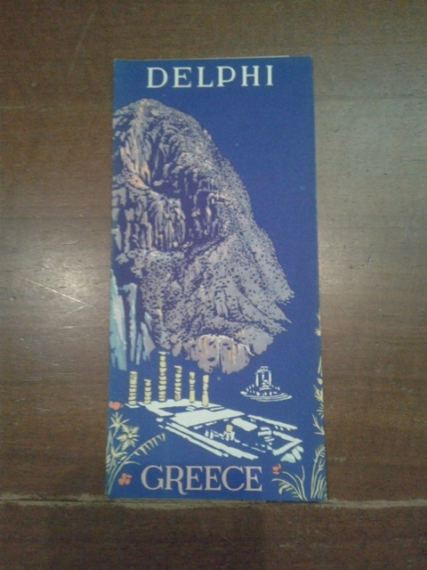 Depliant/opuscolo.delphi greece. guida turistica vintage 