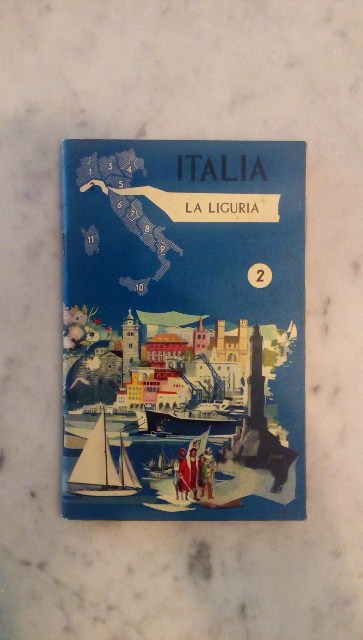 Depliant/opuscolo.italia, la liguria. guida turistica vintage