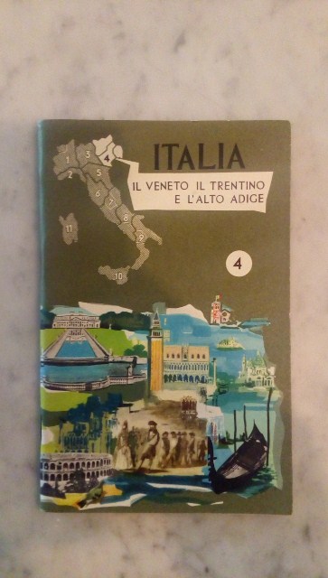 Depliant/opuscolo.italia, veneto trentino e l' alto adige. guida turistica vintage