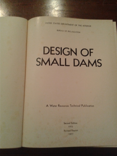 Design of small dams - United States department of the interior