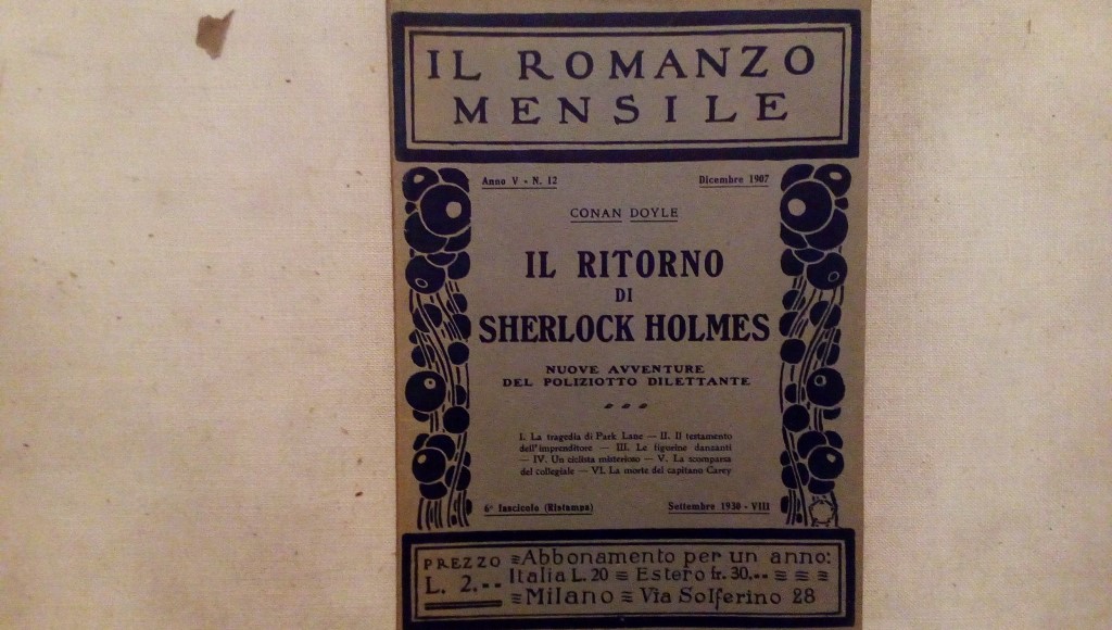 il romanzo mensile/ Il ritorno di sherlock holmes 1907 anno V n.12