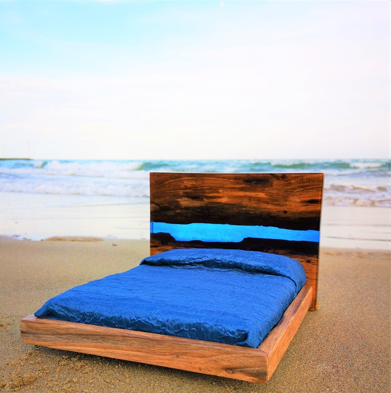 Meditation blu double bed