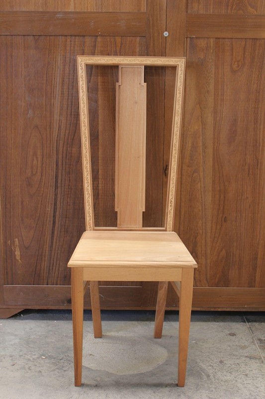 Sedia in legno massiccio 115h 44l 39,5p 