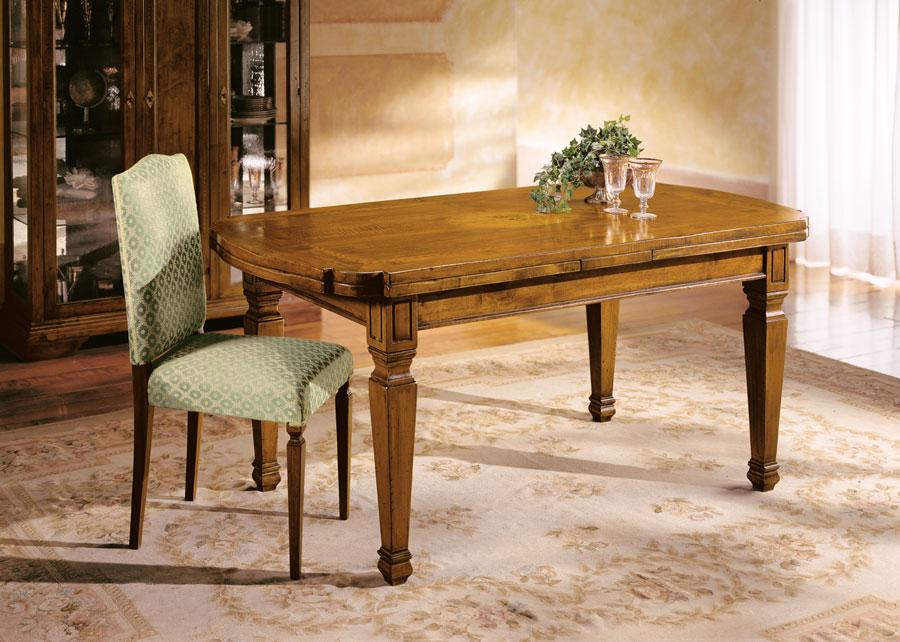 Tavolo allungabile florance cm 180-300L 90P 81H  e sedia