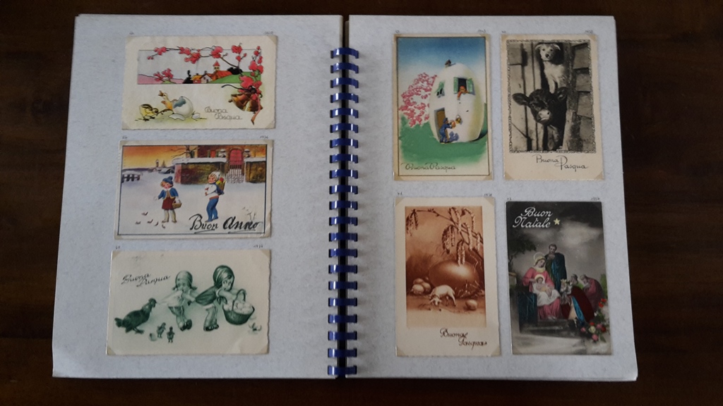 Album completo cartoline augurali anni 1900 - 1950 Cartoline buon natale buon anno buona pasqua 1900 - 1950