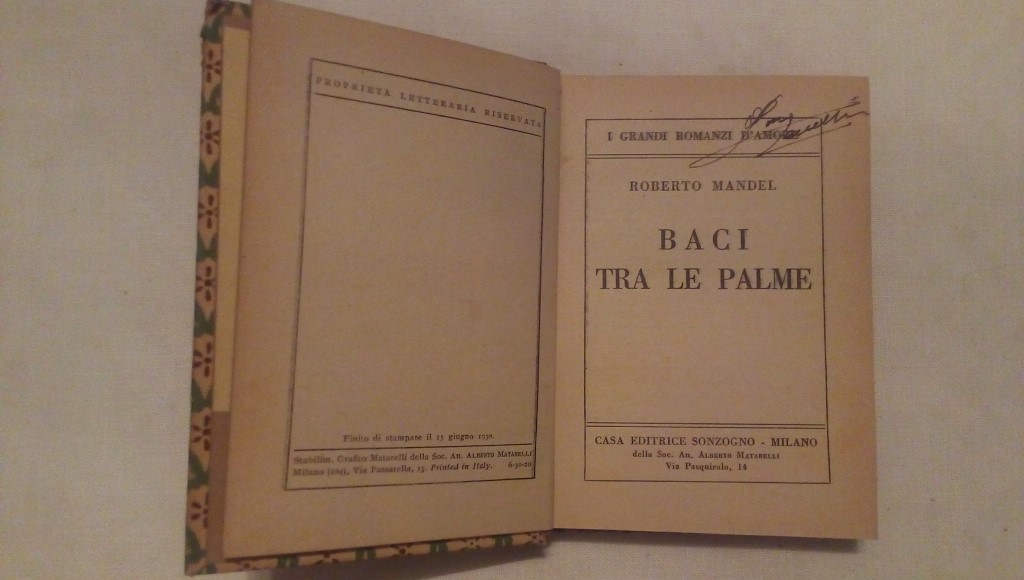 Baci tra le palme - Roberto Mandel