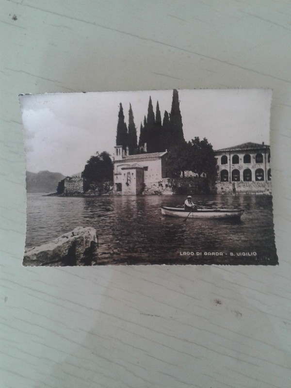 Cartoline lago di garda bianco e nero vintage