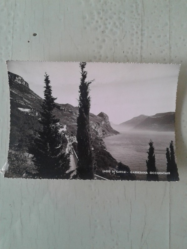 Cartoline lago di garda bianco e nero vintage