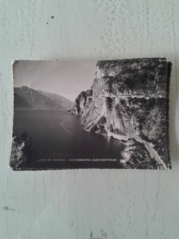 Cartoline lago di garda bianco e nero vintage