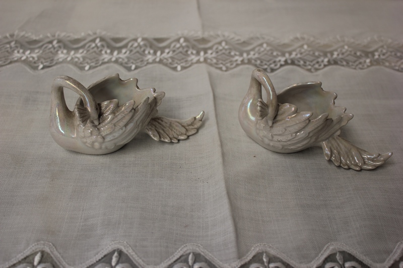Cigno in ceramica 13,5x6x8h