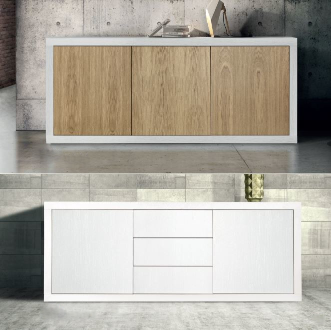 Credenza 869 bicolore 870 bianca