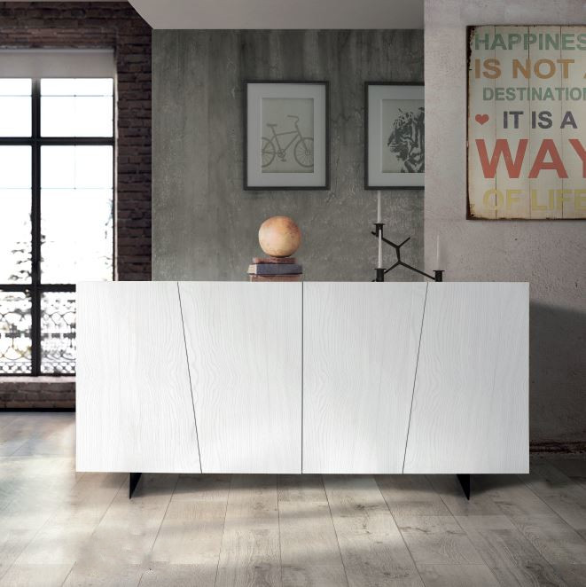 Credenza bianca abete spazzolato 894