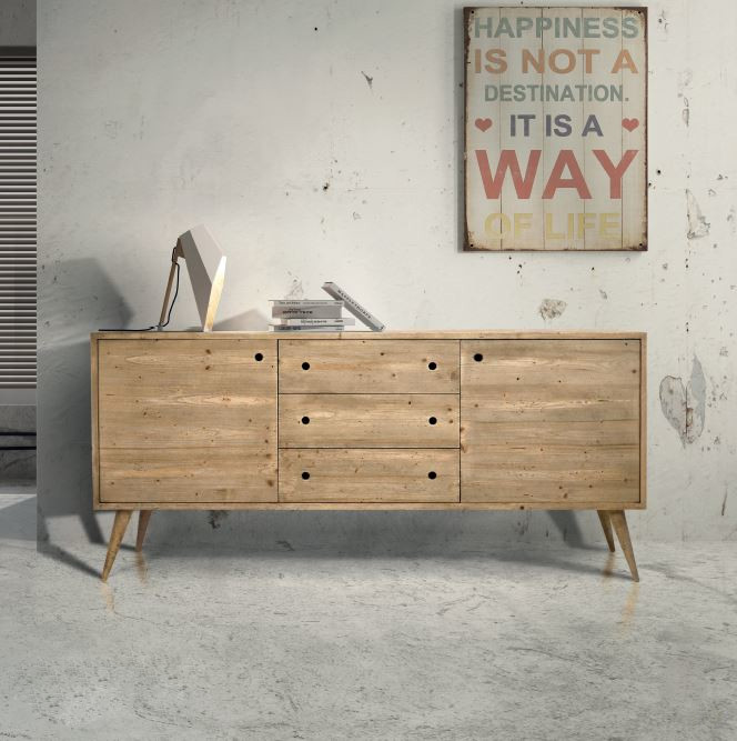 Credenza in abete spazzolato 882