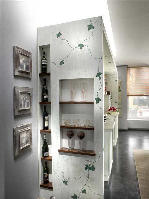 Kitchen edera senza elettrodomestici con marmo