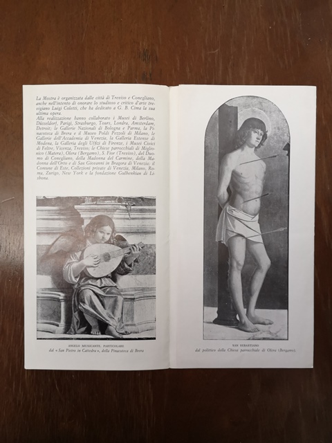 Deplian mostra di cima da conegliano - Treviso palazzo dei trecento 26 agosto - 11 novembre 1962