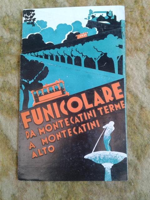 Depliant/opuscolo. funicolare m catini terme .  guida turistica vintage