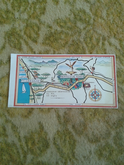 Depliant/opuscolo. viareggio, montecatini terme. guida turistica vintage