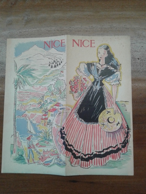 Depliant/opuscolo  NICE.  guida turistica su NIZZA 