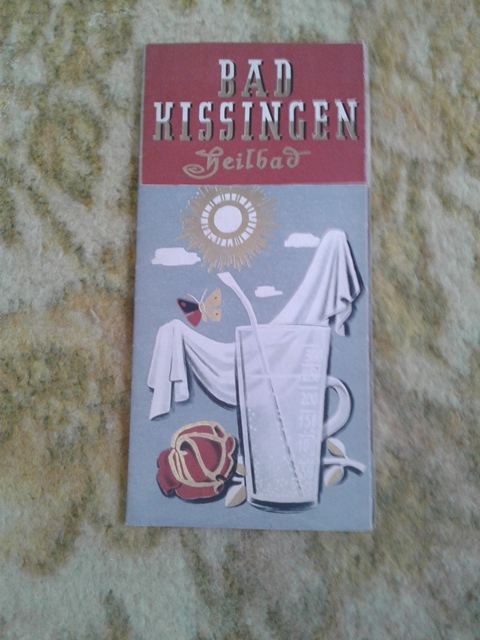 Depliant/opuscolo. bad kissingen  vintage guida turistica