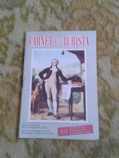 Depliant/opuscolo. carnet del turista. vintage guida turistica 1954 napoli