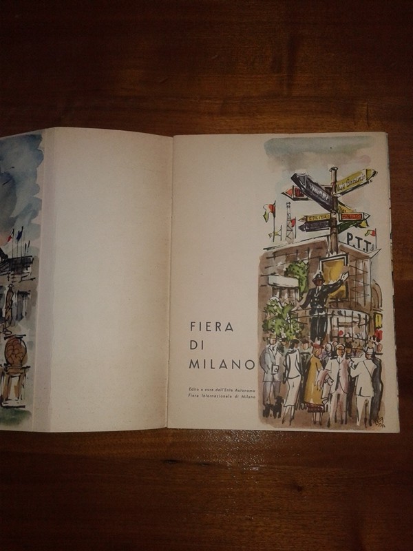 Depliant/opuscolo fiera di MILANO vintage guida 