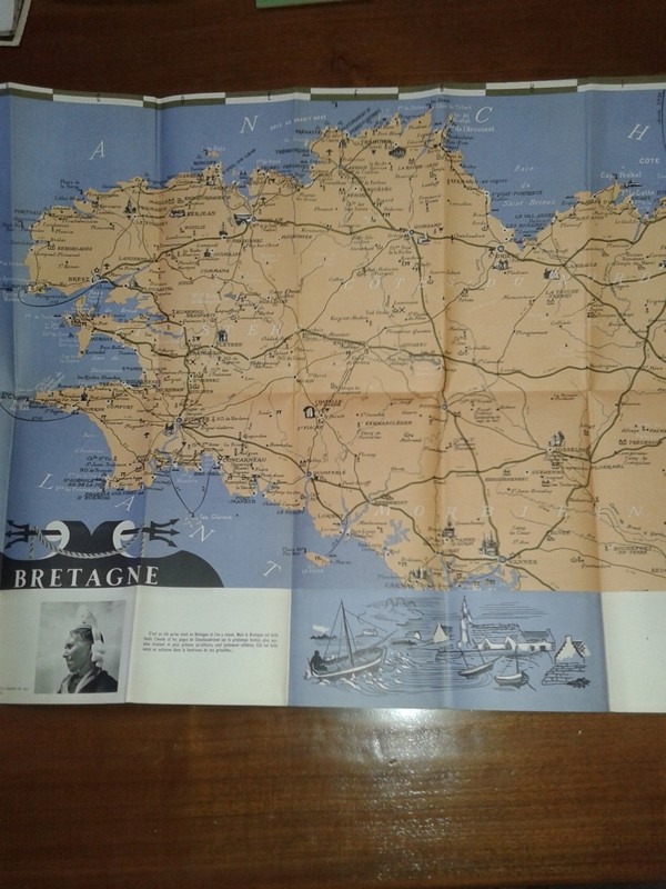 Depliant/opuscolo FRANCE,BRETAGNE,  guida vintage