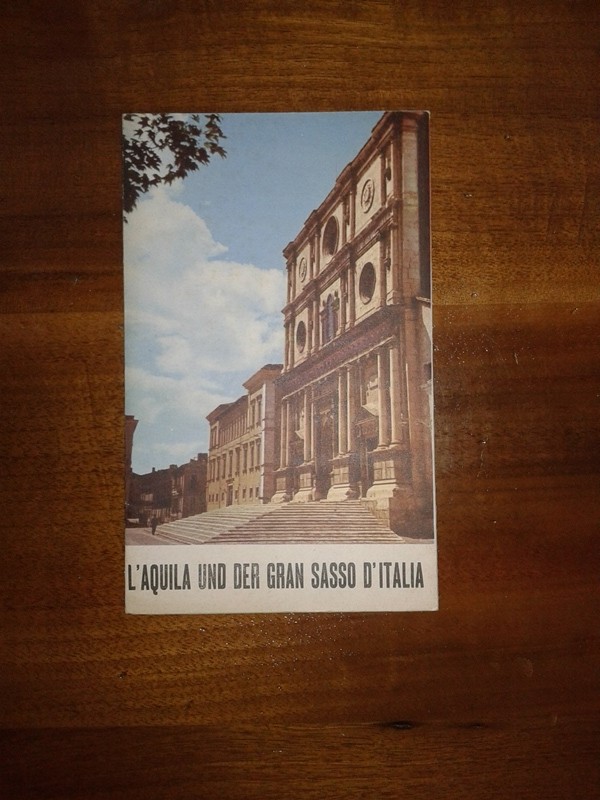 Depliant/opuscolo L' AQUILA und der gran sasso d' ITALIA