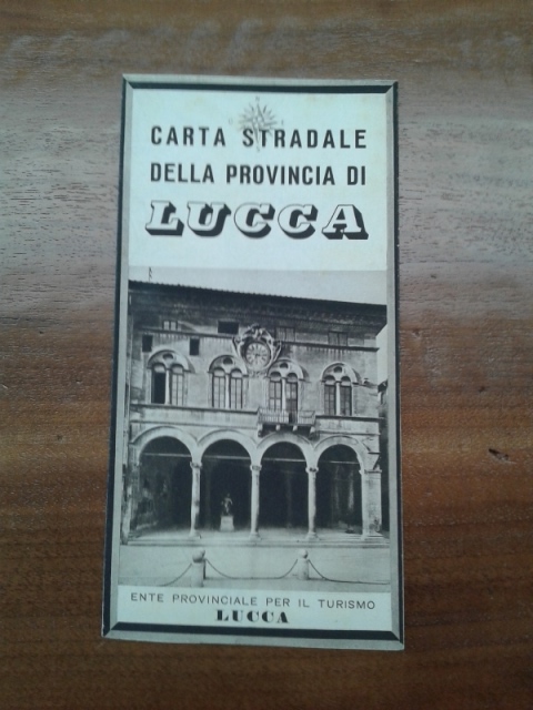 Depliant/opuscolo LUCCA carta stradale della provincia di Lucca