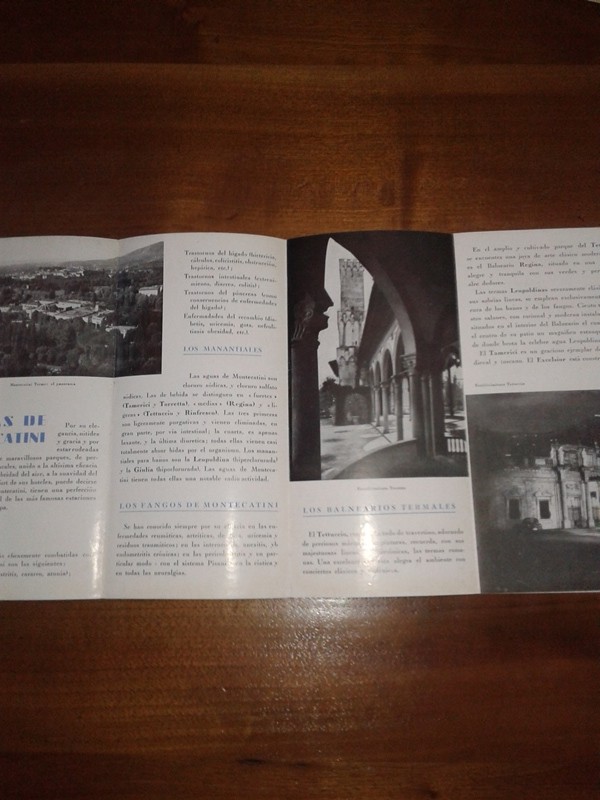 Depliant/opuscolo MONTECATINI T. guida turistica vintage