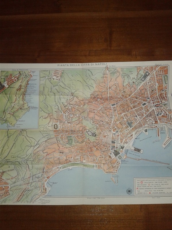Depliant/opuscolo NAPOLI vintage guida turistica