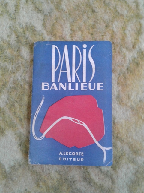 Depliant/opuscolo. paris banlieue. guida turistica vintage