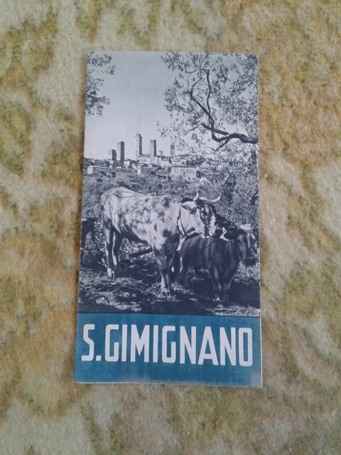 Depliant/opuscolo s. gimignano. guida turistica vintage 