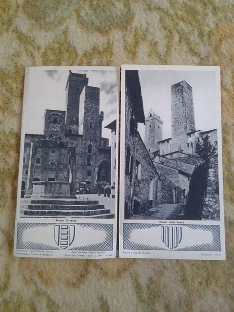 Depliant/opuscolo s. gimignano. guida turistica vintage 