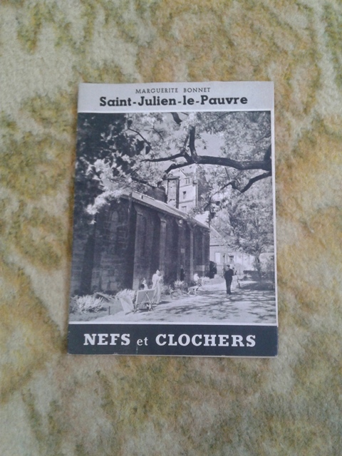 Depliant/opuscolo. saint julien le pauvre. guida vintage