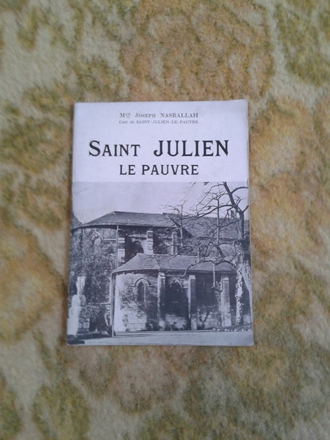 Depliant/opuscolo. saint julien le pauvre. guida vintage