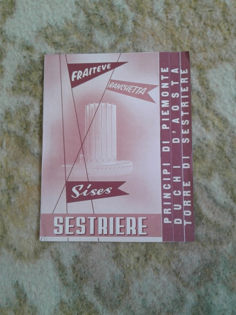 Depliant/opuscolo SESTRIERE. guida turistica vintage