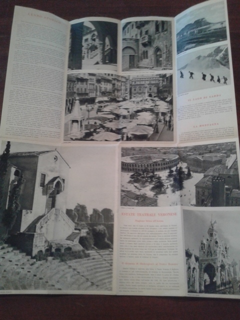 Depliant/opuscolo. verona. guida turistica vintage 