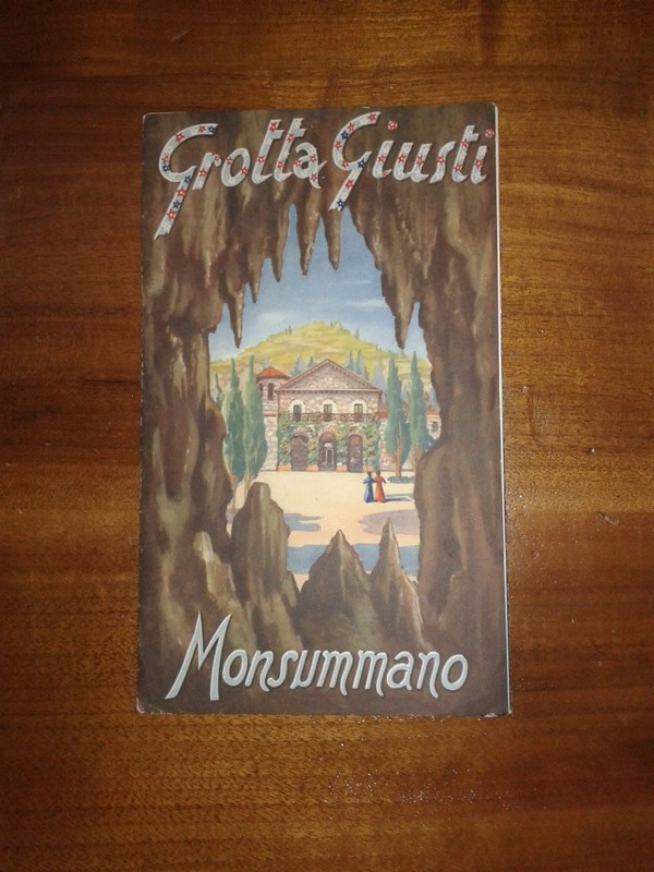 Depliant/opuscolo vintage Grotta Giusti Monsummano guida turistica
