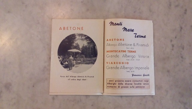 Depliant/opuscolo.abetone. guida turistica vintage