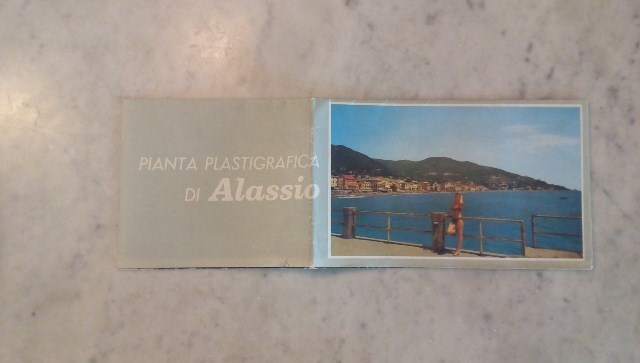 Depliant/opuscolo.alassio. guida turistica vintage mappa