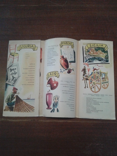 Depliant/opuscolo.arte popular italiano.guida turistica vintage