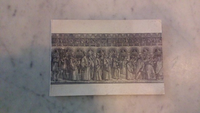Depliant/opuscolo.auguri da venezia. vintage